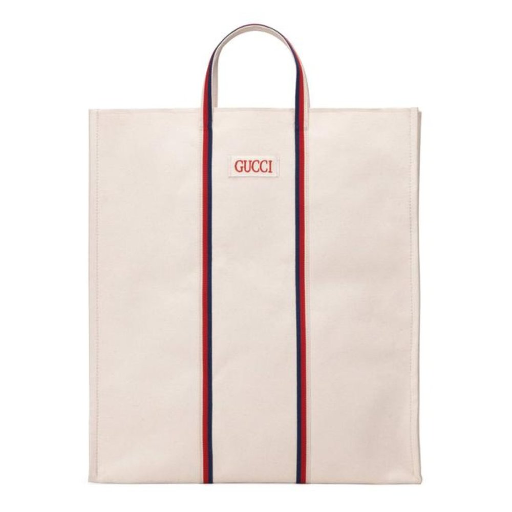 Authentic NEW GUCCI Ouroboro Ivory print tote - Picture 3 of 8